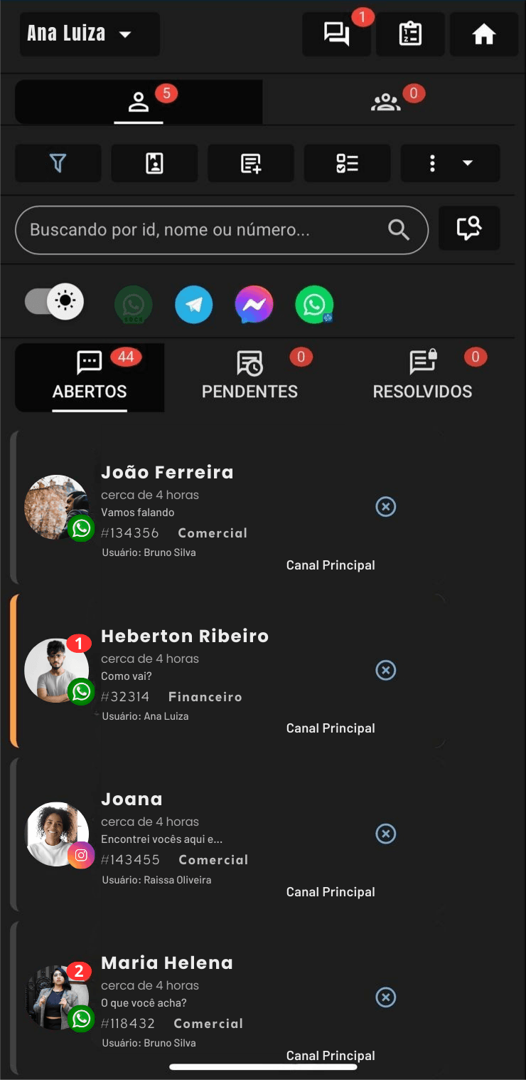 Aplicativo ZionChat Mobile